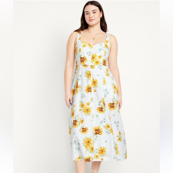 Beautiful Sunflower Summer Dress XL - Picture 2 of 4